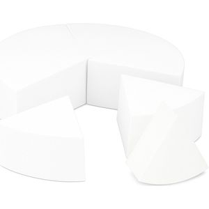 Driehoek make-up sponsjes | 12 stuks | Wit | Beauty blender | Foundation, Poeder & Concealer Zacht & Herbruikbaar | Professioneel & Thuisgebruik