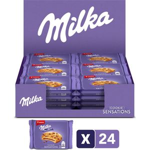 Milka Sensations - chocolate chip koekjes met chocoladevulling - 52g x 24