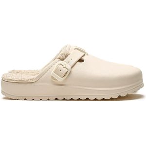 Asgard Warme Dames Pantoffels – Maat 39 – Pluche Gevoerd & Superzacht – Antislip Winter Slippers voor Binnen & Buiten – Anti-slip Zool – Kleur Wit