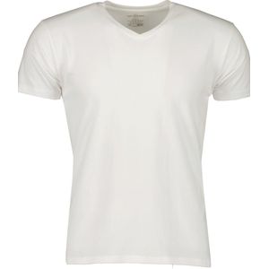 Jac Hensen T-shirt V-hals - Slim Fit - Wit - XXL