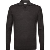 Profuomo - Polo Lange Mouw - Bruin