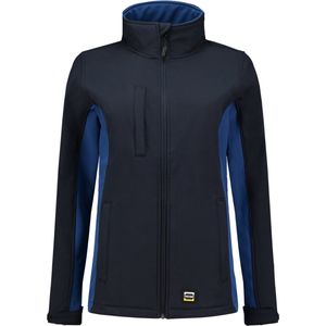 Tricorp 402008 Softshell Bicolor Dames - Marineblauw/Koningsblauw - 3XL