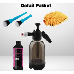 Car Care HPP Druk spuit pakket Snow Foam 500ml - Auto was set - Foamer auto - Auto foamer - Foam gun - Druk spuit auto - Detail brushes - Washandschoen - Schuimsproeier - Auto spuit - Foam cannon auto - Foam sproeier