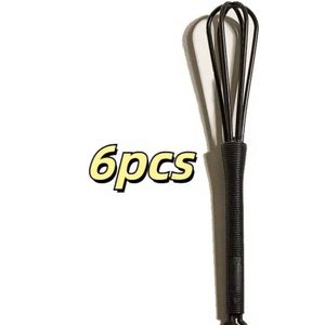 Akyol - Kleine garde – Haarverven – Kapper – Verf – Haarverf accessoires-haarverf garde -garde voor haarverf -garde kapsalon – Haarverf – Keuken – Koken – 6 stuks – Random kleur – Kloppen – Slagroom kloppen – Haarverf