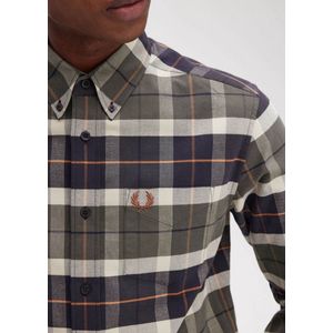 Fred Perry Brushed tartan shirt - field green
