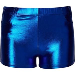 Apollo - Hotpants dames - Latex - Kobalt Blauw - Maat XXS/XS - Hotpants - Carnavalskleding - Feestkleding - Hotpants latex - Hotpants dames