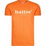 Ballin Est. 2013 - Heren Tee SS Regular Fit Shirt - Oranje - Maat 3XL