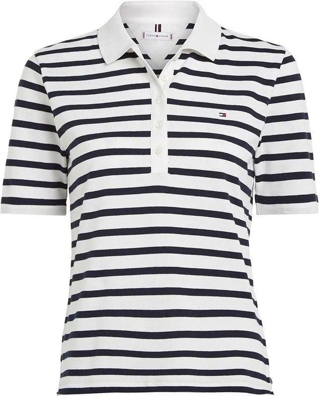 Tommy Hilfiger 1985 Slim Fit Korte Mouw Poloshirt Veelkleurig XS Vrouw