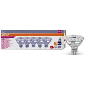 Osram LED MR16 Spot – Set van 10 – 3.4W (230lm) – Dimbaar – 2700K Extra Warm Wit – CRI90 – 36º Stralingshoek – 25.000 Branduren – GU5.3