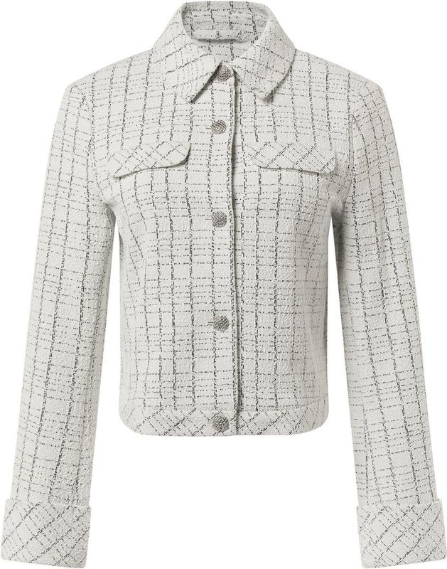 comma - Indoor-Jacke - Bouclé Jersey Jack - Luxe - Met Lange Mouwen