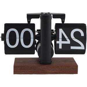 24 uur Flip Bureau Plank Klok - Retro Design