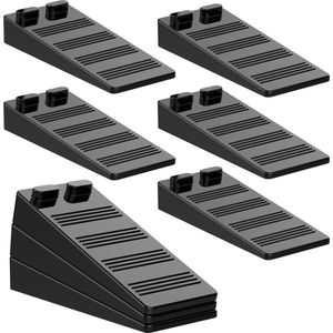 JGS ® Verstelbare Rubberen Deurstoppers Set van 8 met Antislip Ontwerp voor Alle Vloertypen