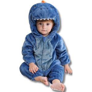 Dinosaurus Dieren Onesie voor Peuter & Kleuter: Zachte Flanel Jumpsuit, Pyjama & Romper - Veilig & Comfortabel voor Kinderen 2 tot 4 jaar