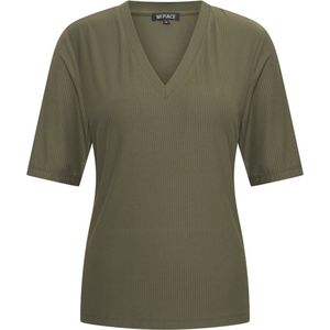 Travel Shirt V-Neck Ribbed MP202644 Deep Depht