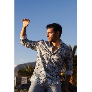 Tresanti EMANI Watercolor flowers shirt Blue (TRSHJA419 - 800)