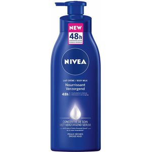 NIVEA Bodymilk 48h Intensieve Hydratatie With Moisturizing Serum - Voedend Voor Droge Huid - Met Pomp - 400 ml