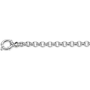 Glow - Zilveren schakelarmband - Dames - Zilver - 19 cm