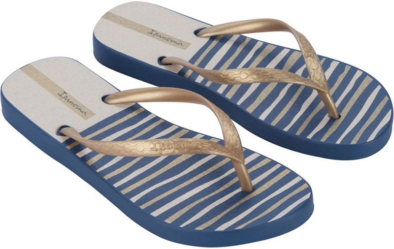 Ipanema - Classica Happy XII - Teenslippers - Blauw - Goud - Beige - 40 EU