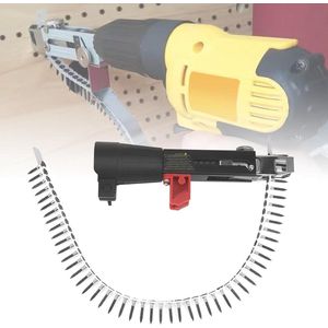Magazijnschroevendraaier opzetstuk voor boormachines - gipsplaatschroevendraaier gipskarton schroeven Automatische ketting voor nagelpistool - elektrische schroefboorkettingadapter opzetstuk