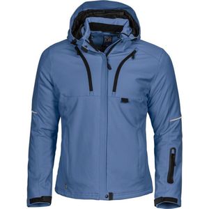 ProJob 3413 DAMES GEVOERDE SOFTSHELL JAS 643413 - Hemelsblauw - 3XL