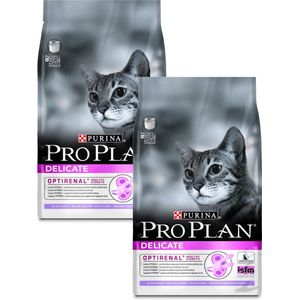Pro Plan Cat Adult Delicate Kalkoen&Rijst - Kattenvoer - 2 x 3 kg