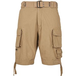 Unisex Shorts 'Savage' met zijzakken Beige - S