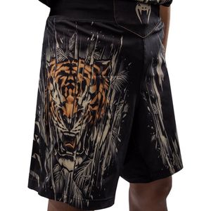 Venum Tiger Kids Fight Shorts Zwart Neon Oranje - Kids - 8 Jaar