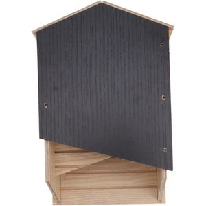 Groot houten vleermuishuis - onderdak voor vleermuizen - dubbele kamer - waterdicht en winddicht - buiten vleermuisdoos - gemakkelijk landen.
