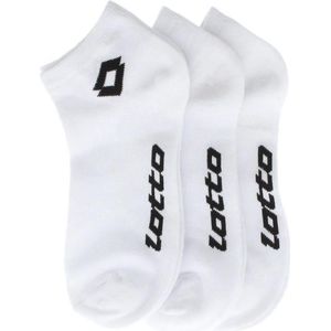 21 paar Witte + 3 paar zwarte LOTTO Sneakersokken Unisex 43-46