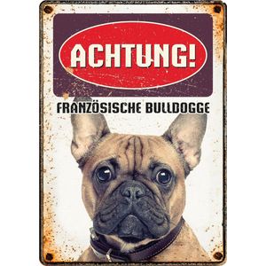 Plenty Gifts Waakbord Hond Französische Bulldogge 21 X 14 Cm (de)