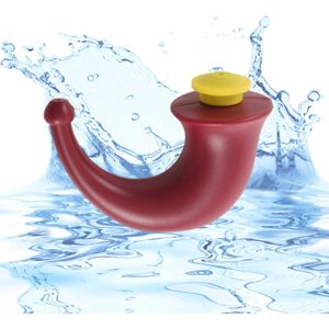 GOODTS Neusspoeler – Rood – 30 x Spoelzout – Neusdouche op Natuurlijke Basis – Voor Dagelijkse Neusreiniging – Inclusief Maatschepje – BPA-vrij