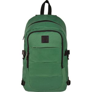 Paso school & business rugzak - 26 liter - 50x32x16 cm - 15 inch laptopvak – groen - laptoptas
