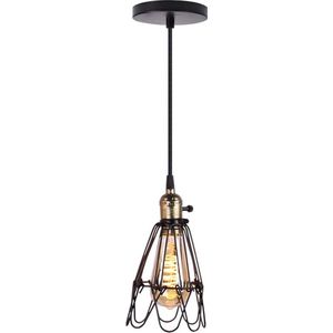 Homestyle Pro MK006-B Industriële Hanglamp 19x23 cm Zwart/Metaal