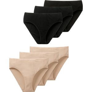 Schiesser - Slip Essentials - Zwart - 6 Stuks