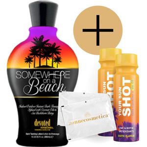 Devoted Creations - Somewhere on a Beach + 2 Your Sun Shots + 2 Verfrissingsdoekjes