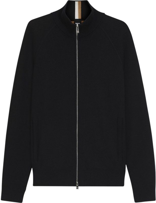 BOSS - H-IDINO - Gebreid Jack - Regular Fit - Met Scheerwol