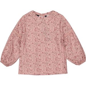 Levv – bloemen blouse meisjes – roze – maat 104