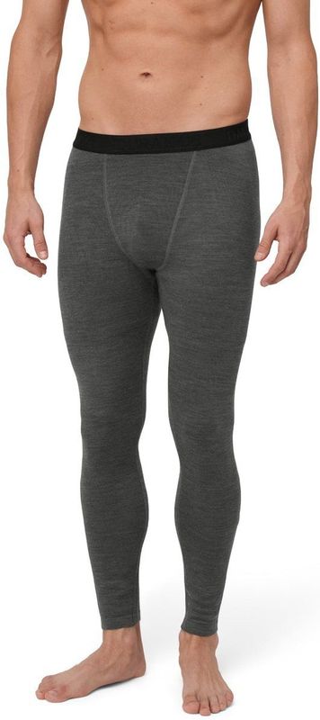 DANISH ENDURANCE Extreme Thermo Leggings - Heren - Merinowol - Thermische broek - Donkergrijs - Maat M