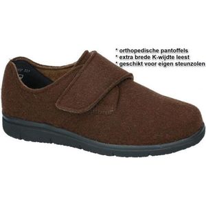 Solidus -Heren - bruin donker - pantoffels & slippers - maat 41.5