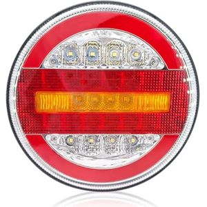 Ronde LED Achterlicht voor Vrachtwagens en Aanhangers - 12V/24V