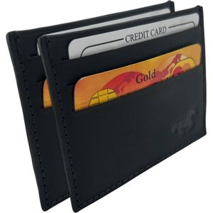 Safekeepers - Pasjeshouder -pasjeshouder mannen - Leer - 2 Stuks - Bruin