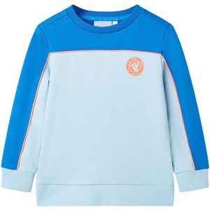 vidaXL - Kindertrui - 92 - felblauw - en - lichtblauw