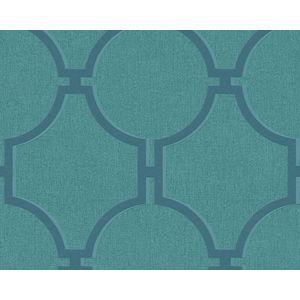 ARTDECO BEHANG - Blauw Groen - AS Creation Elegance 5