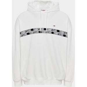 Tommy Jeans Sweater Wit TJM Tape Hoodie DM0DM14194/YBR