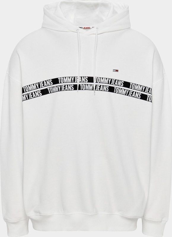 Tommy Jeans Sweater Wit TJM Tape Hoodie DM0DM14194/YBR