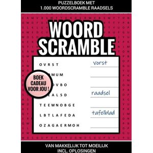 Boek Cadeau voor Jou! - Puzzelboek met 1.000 Woord Scramble Raadsels