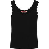 myMo - Slim-fit Top - Mouwloos - Ronde Hals - Geribbelde Gebreide Stof