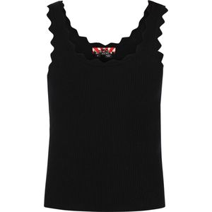 myMo - Slim-fit Top - Mouwloos - Ronde Hals - Geribbelde Gebreide Stof