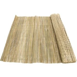 Gespleten Bamboemat Naturel | afmeting: 100x500 cm | gespleten bamboemat, bamboemat gespleten