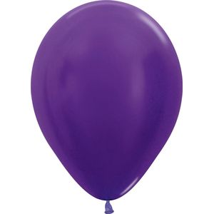 Sempertex ballonnen Metallic Violet| 50 stuks | 12 inch | 30cm